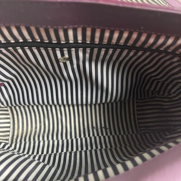 Kate Spade Carmel Court Kaela leather purple & lavender shoulder/ crossbody bag - Picture 13 of 16